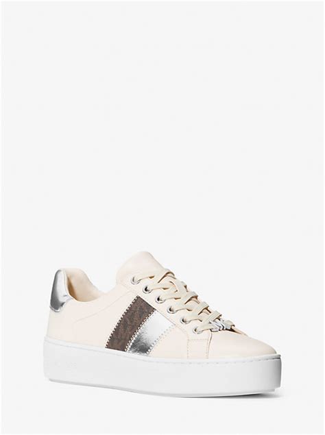 michael kors logo metallic sneaker|Michael Kors poppy logo sneakers.